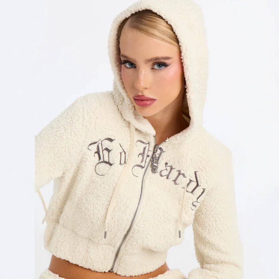 Street Fashion Online - Casual Fashion Pure Color Bubble Velvet