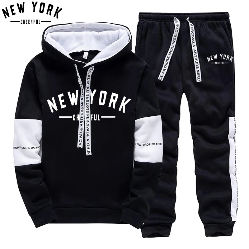Street Fashion Hoodie - Men's Set/Hoodie/Pants Urban Fashion Autumn Casual