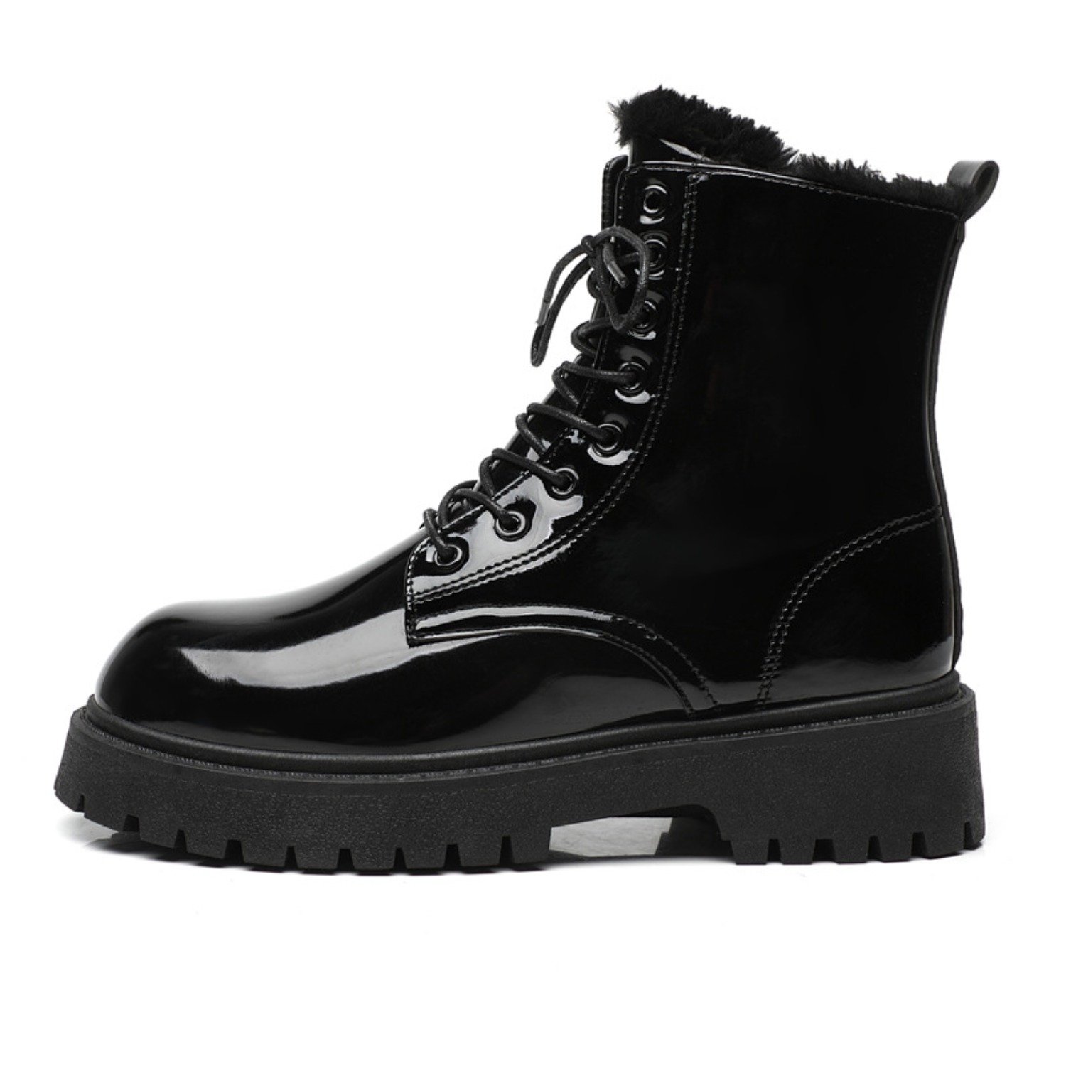 Street Fashion Plus Size - Men's warm plush high-top boots winter