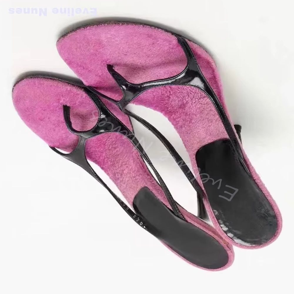 Street Fashion Online - Y2K Pink Fur Lined Mule Flip