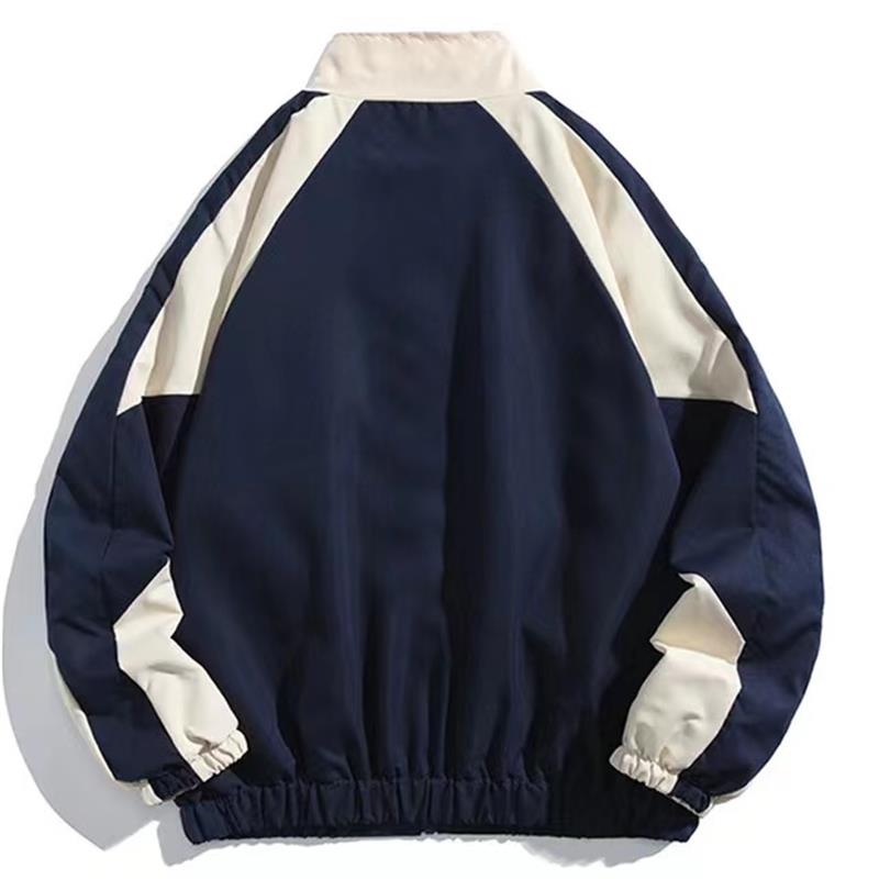 Men High Street Patchwork Colo - Street Fashion Of Japan ulasan dan harga
