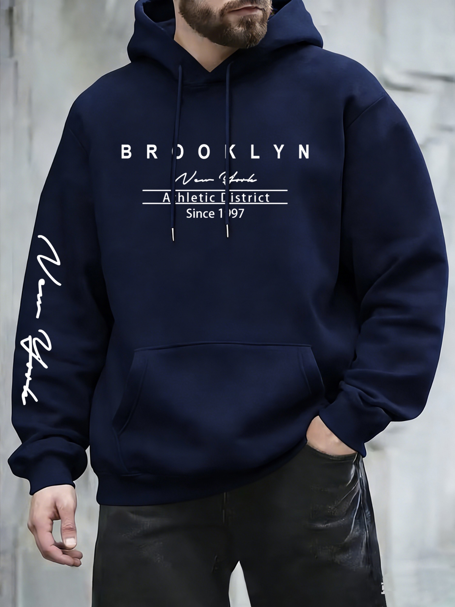 Urban fashion men's hoodie on  - Street Fashion Of New York ulasan dan harga