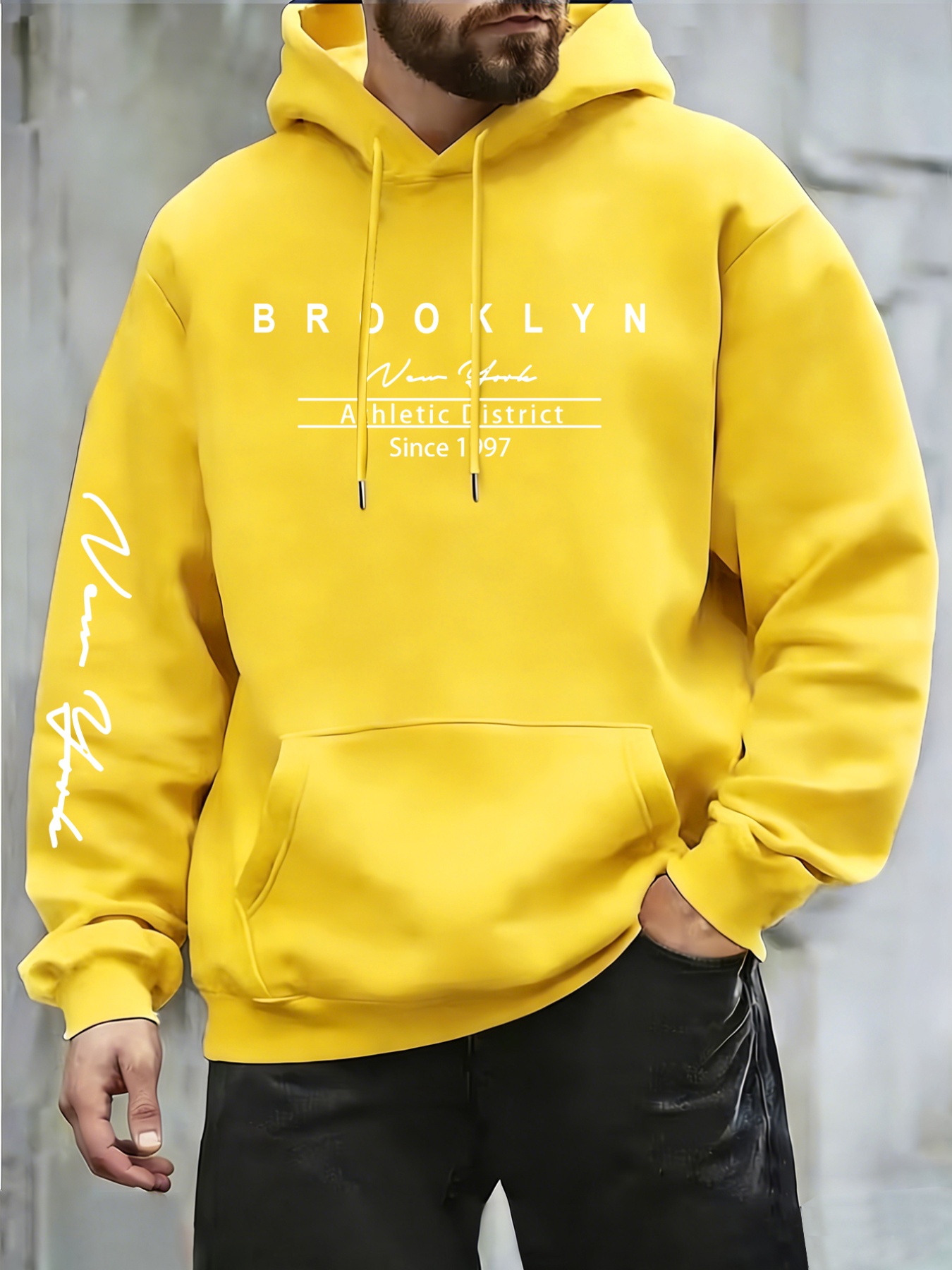 Urban fashion men's hoodie on  - Street Fashion Of New York ulasan dan harga