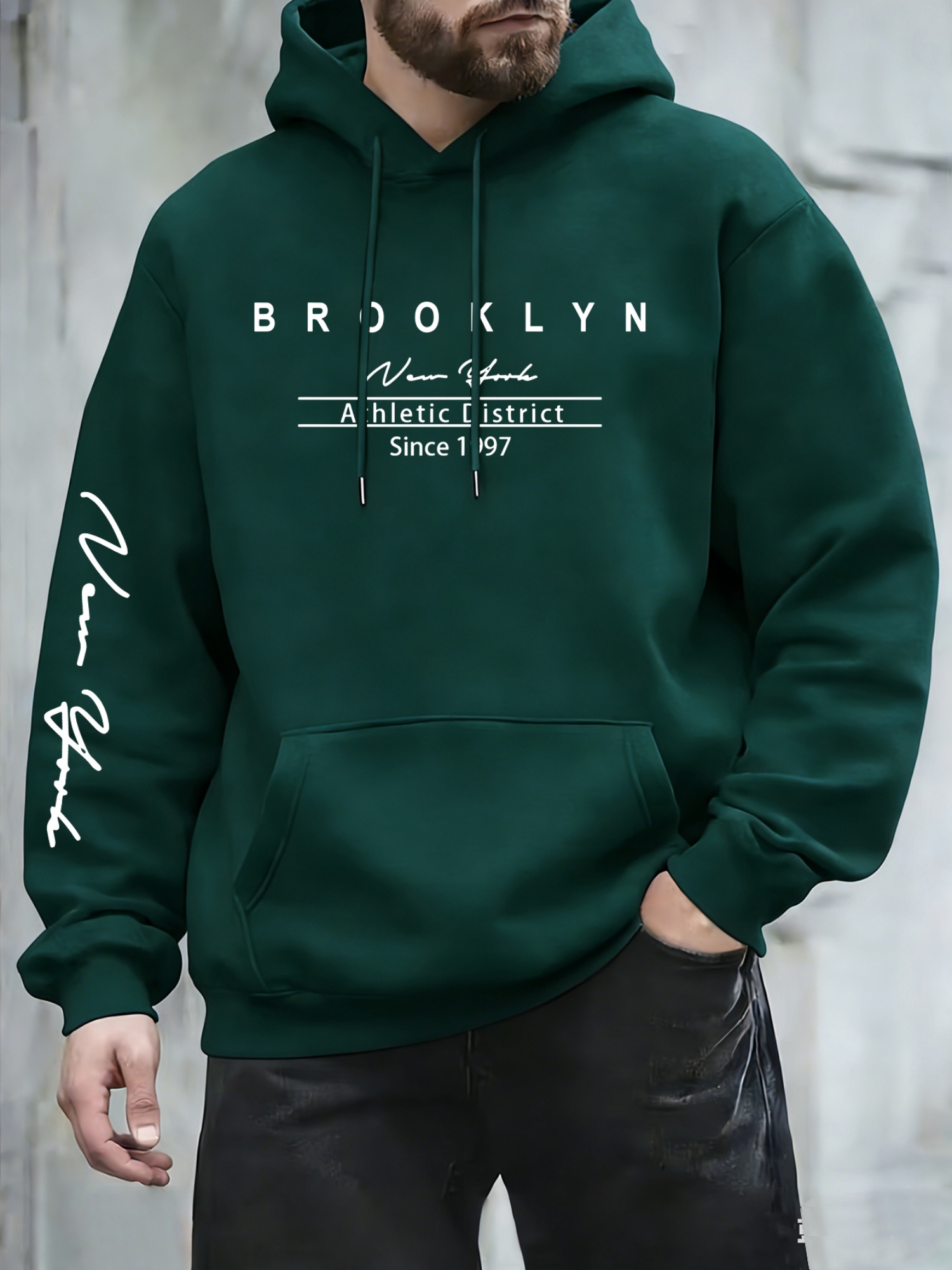Urban fashion men's hoodie on  - Street Fashion Of New York ulasan dan harga