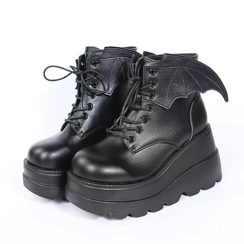Women's Gothic Bat Wing Platfo - Street Fashion Plus Size ulasan dan harga