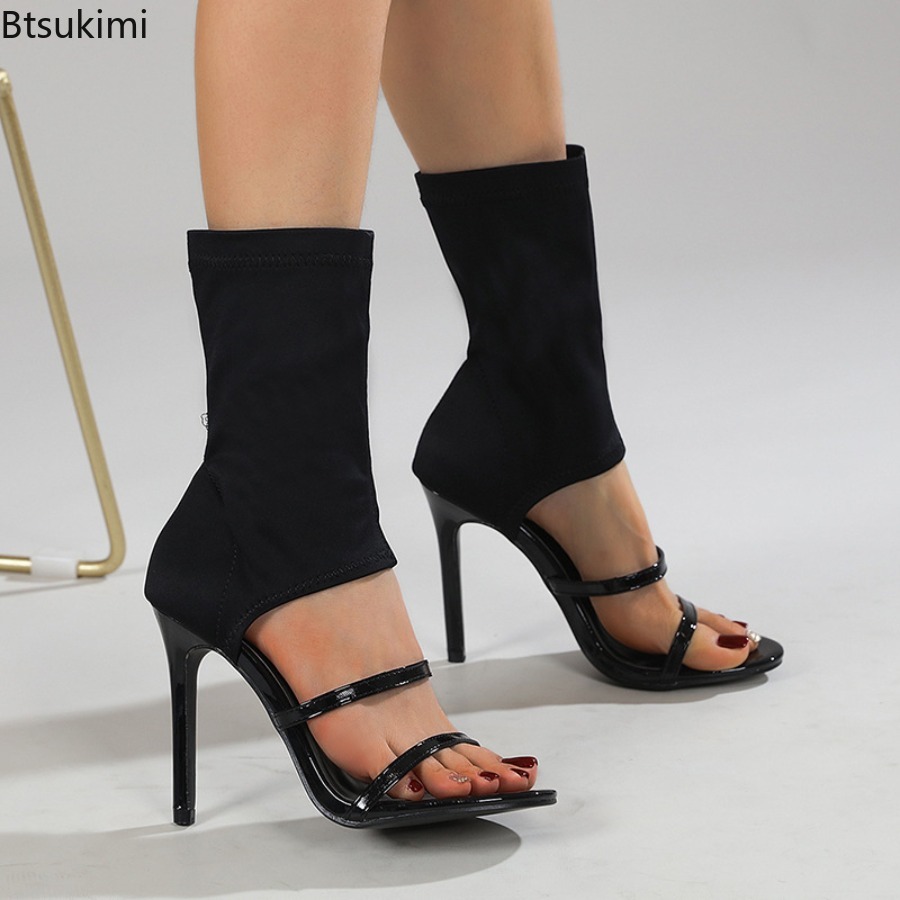 Sexy Stretch Boots High Heels  - Street Fashion Outfit ulasan dan harga