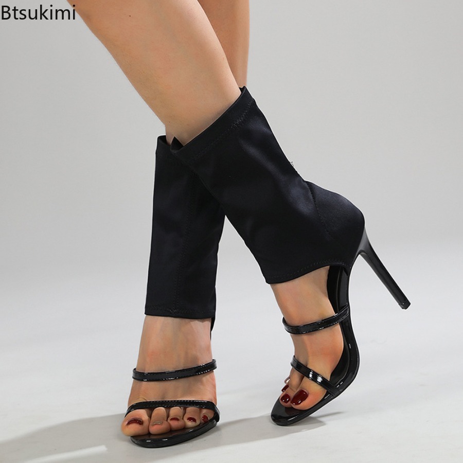 Sexy Stretch Boots High Heels  - Street Fashion Outfit ulasan dan harga
