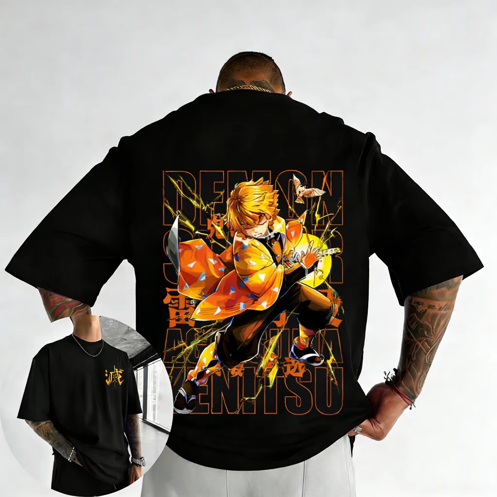 Plus Size Demon Slayer Summer  - Street Fashion Of Japan ulasan dan harga