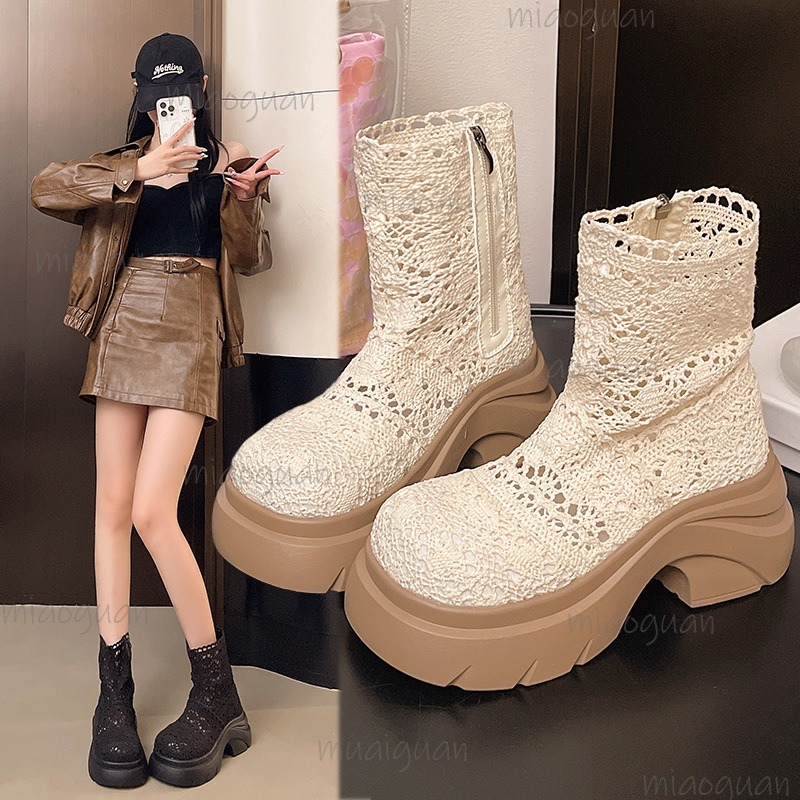 Autumn Platform Thick Bottom W - Street Fashion Outfit ulasan dan harga