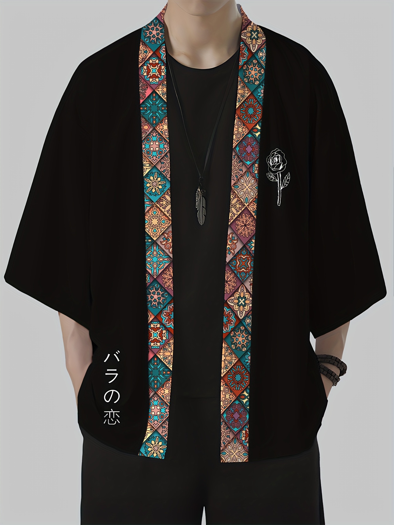 2026 Summer Men's Kimono 3D Pr - Street Fashion Clothing ulasan dan harga