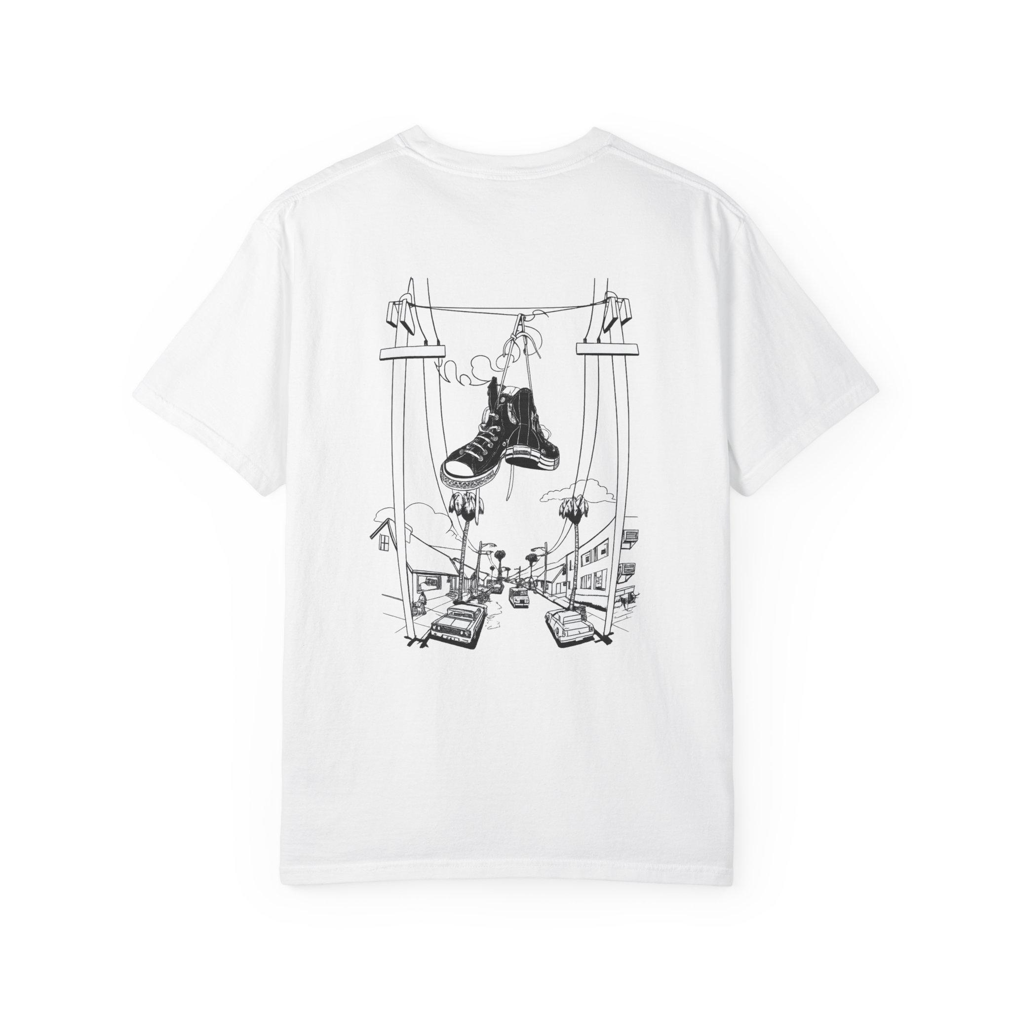 Sneakers on Power Lines T-Shir - Street Fashion Online ulasan dan harga