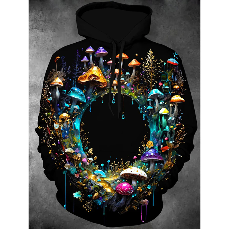Magic Mushrooms Colorful Essen - Street Fashion Essentials ulasan dan harga