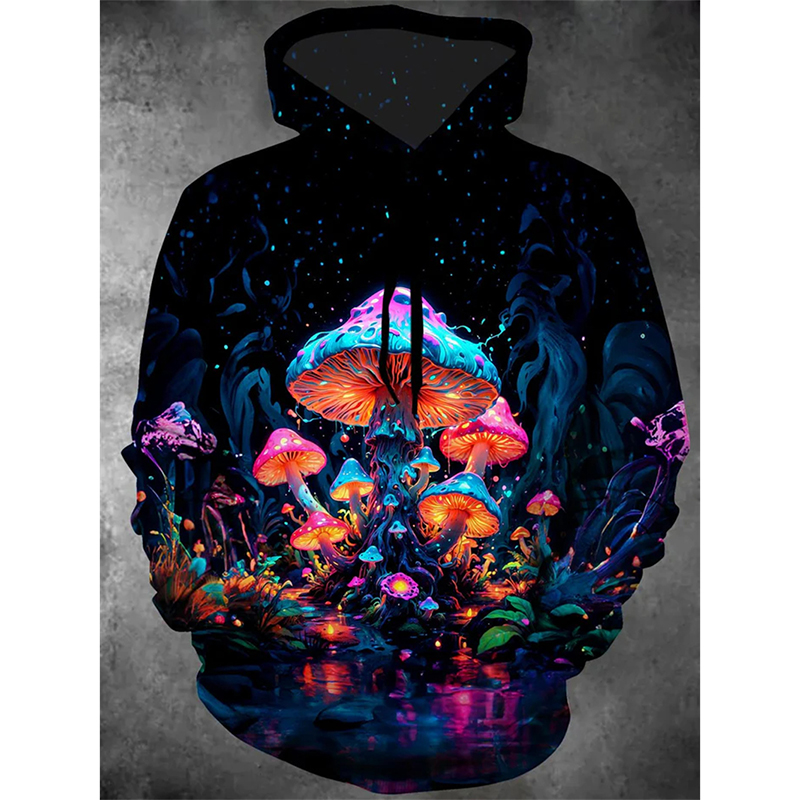 Magic Mushrooms Colorful Essen - Street Fashion Essentials ulasan dan harga