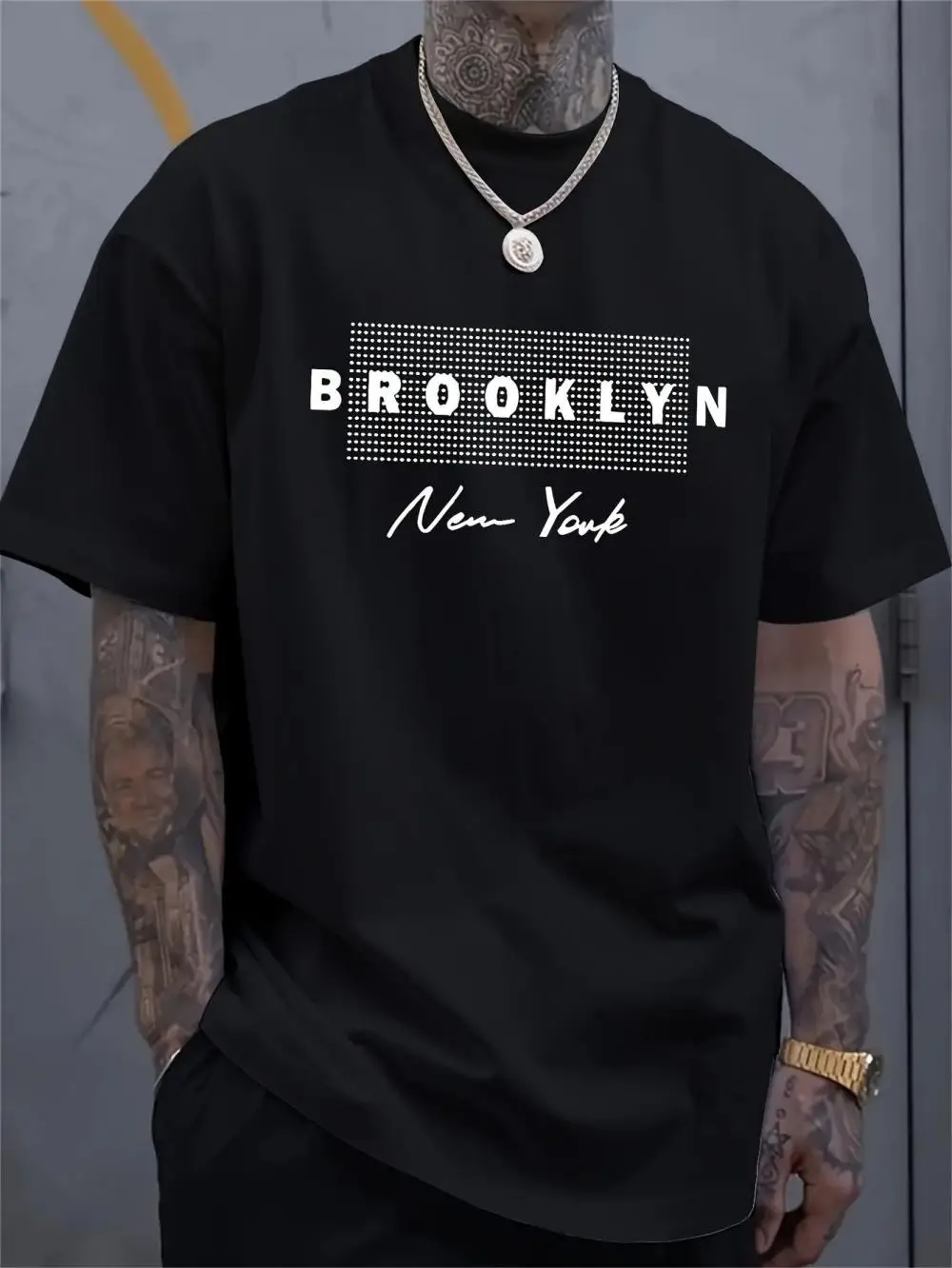 Men's New York Letter Printed  - Street Fashion Of New York ulasan dan harga