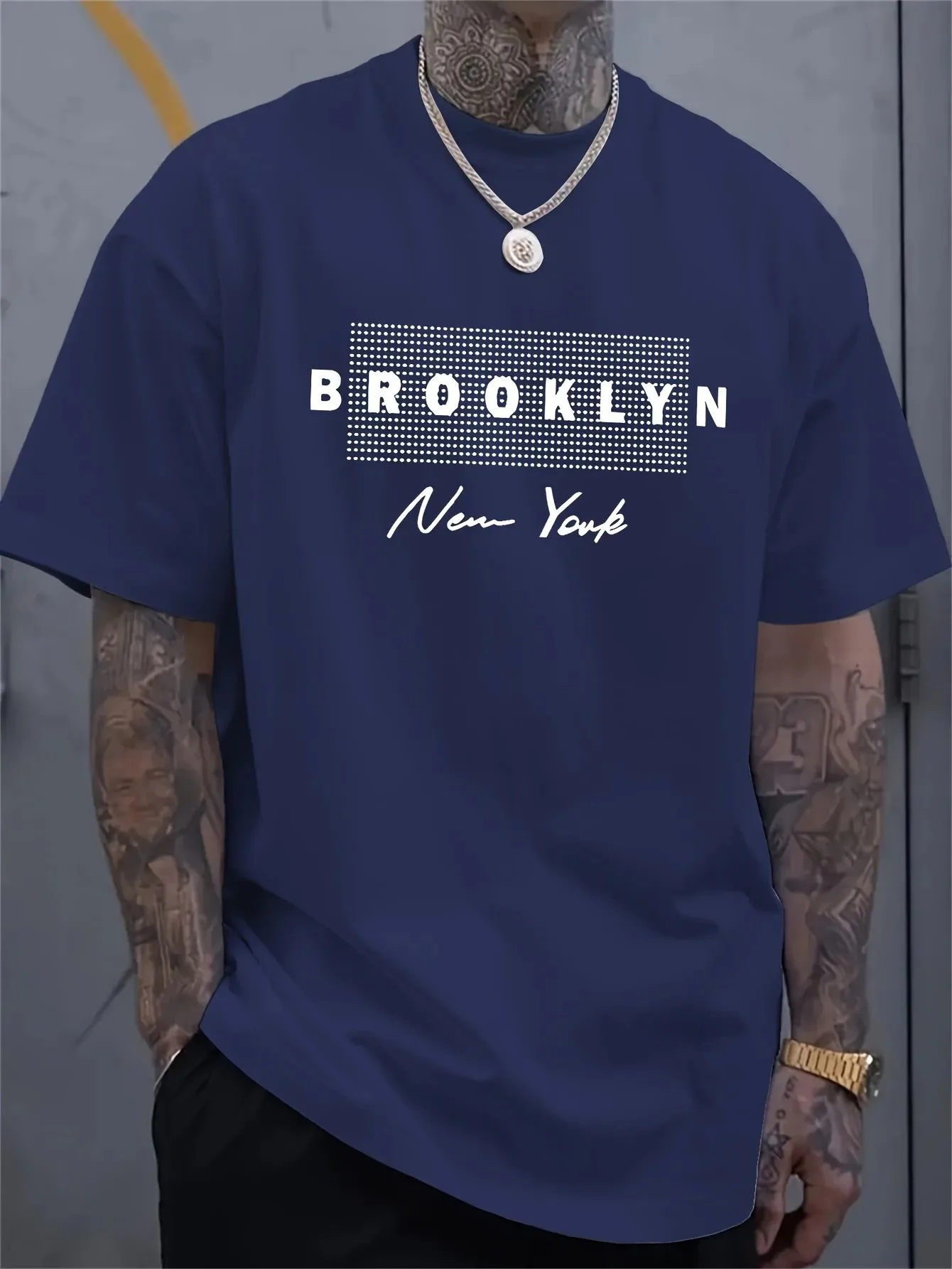 Men's New York Letter Printed  - Street Fashion Of New York ulasan dan harga