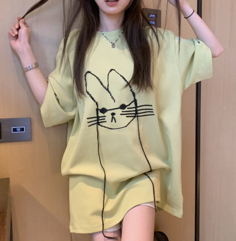 2023 Summer Fashion Minimalist - Longline Tee Oversized ulasan dan harga