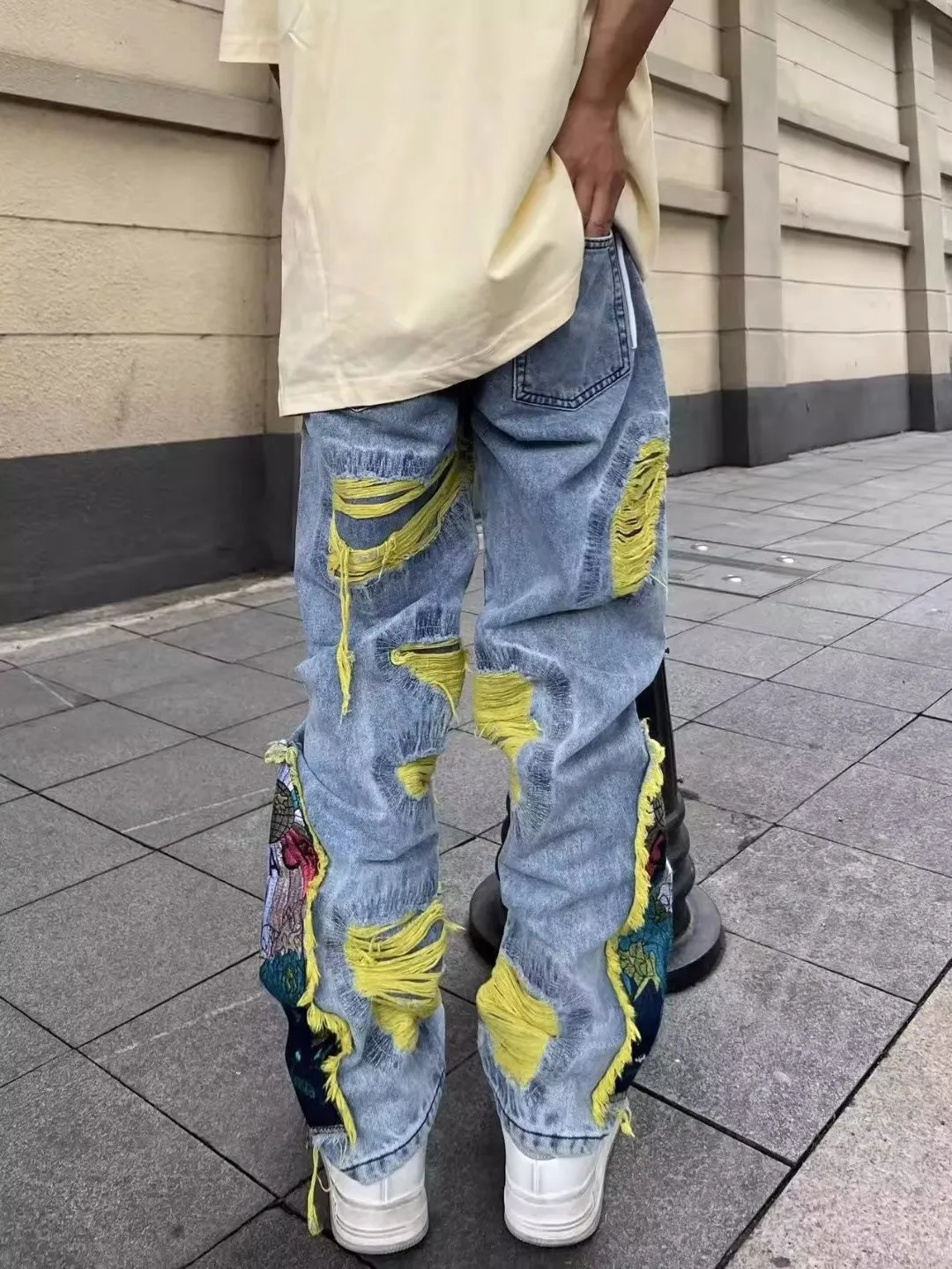 American Vintage Hip-hop Embro - Street Fashion In Japanese ulasan dan harga