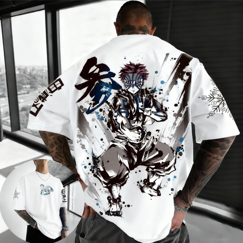Summer Plus Size Demon Slayer  - Street Fashion Of Japan ulasan dan harga