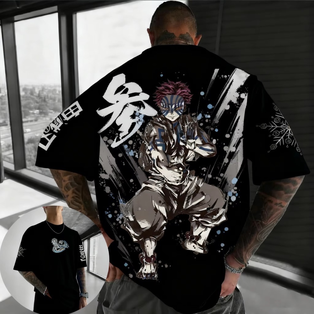 Summer Plus Size Demon Slayer  - Street Fashion Of Japan ulasan dan harga