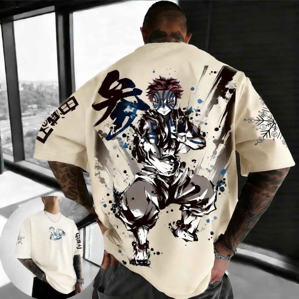 Summer Plus Size Demon Slayer  - Street Fashion Of Japan ulasan dan harga