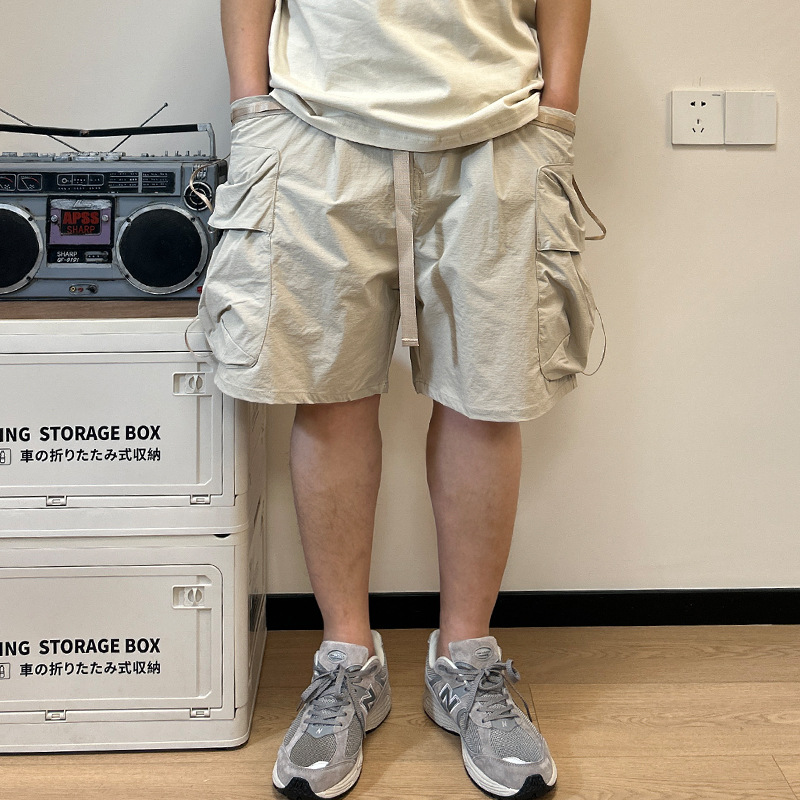 Workwear Multi Pocket Shorts F - Street Fashion In Japanese ulasan dan harga