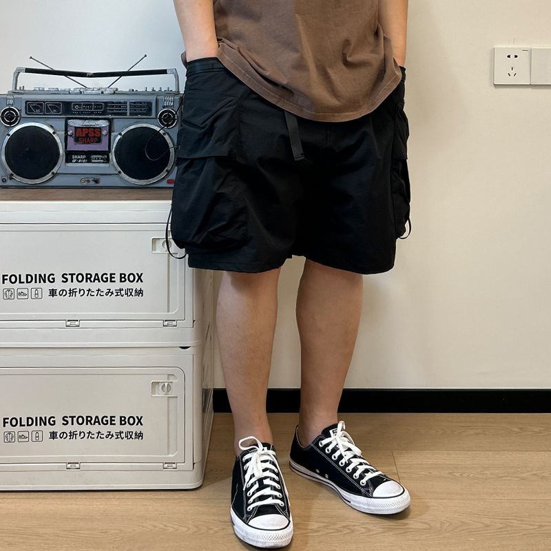 Workwear Multi Pocket Shorts F - Street Fashion In Japanese ulasan dan harga