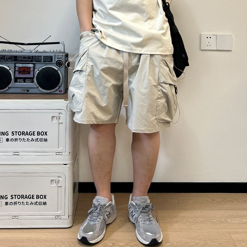 Workwear Multi Pocket Shorts F - Street Fashion In Japanese ulasan dan harga
