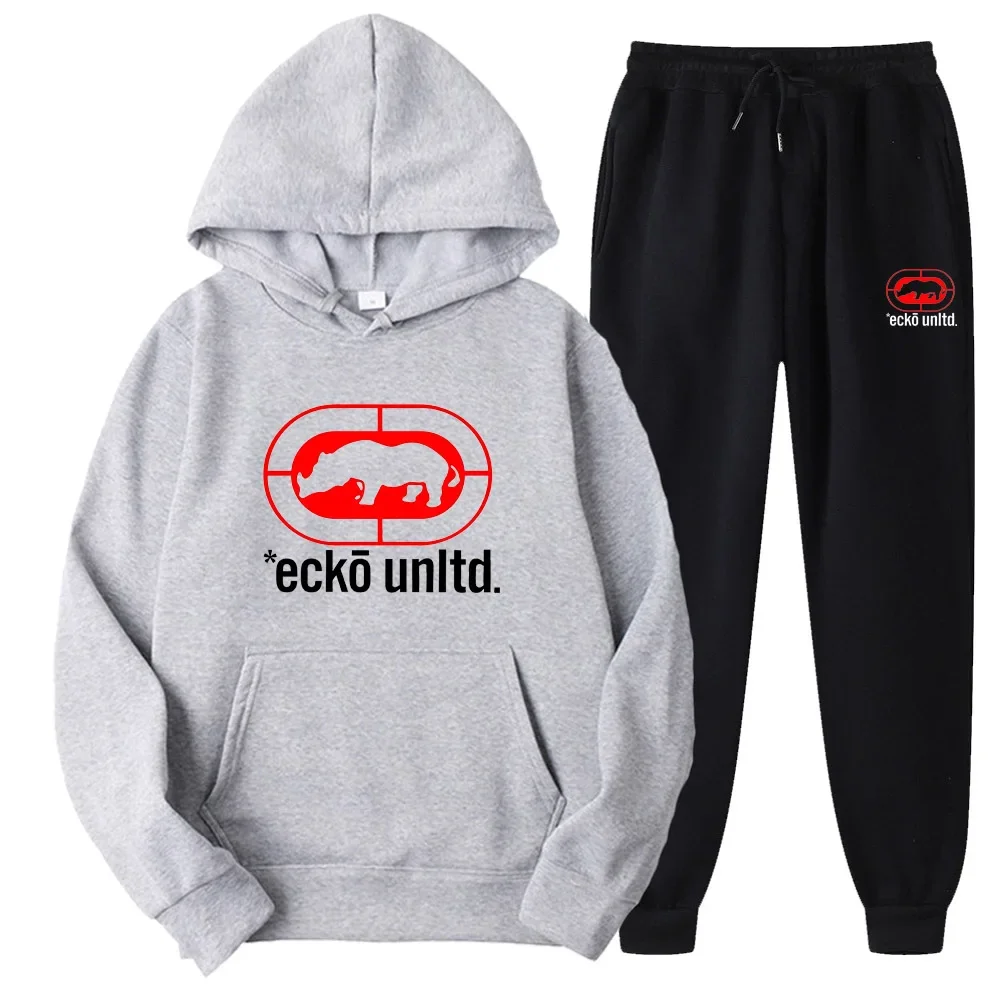 Ecko Unltd. Rhino Logo Sweatsu - Street Fashion Hoodie ulasan dan harga