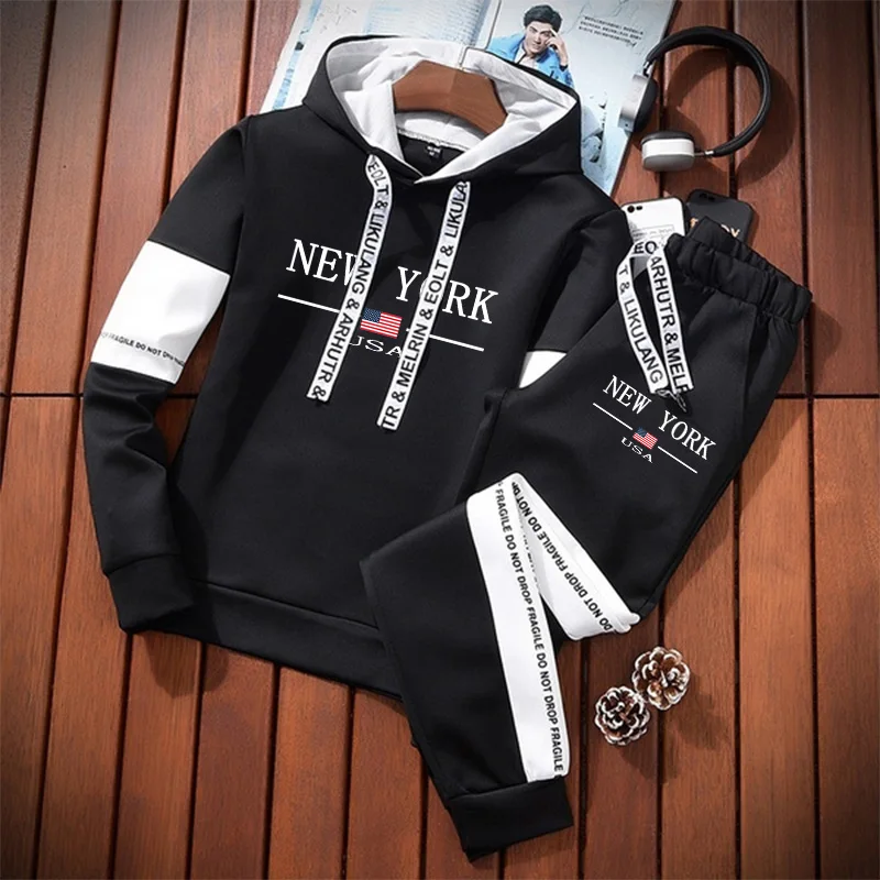 Fashion Men's Tracksuit Printi - Street Fashion Clothing ulasan dan harga