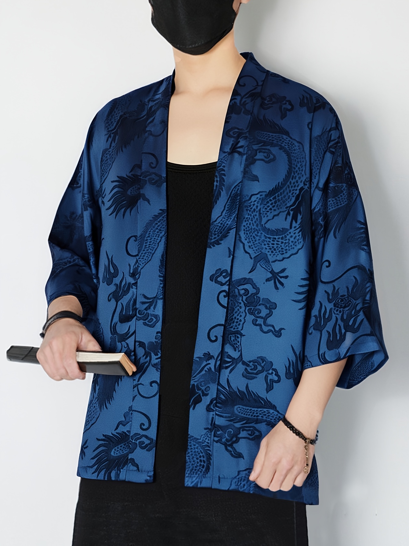 2026 Summer Men's Kimono 3D Pr - Street Fashion Clothing ulasan dan harga