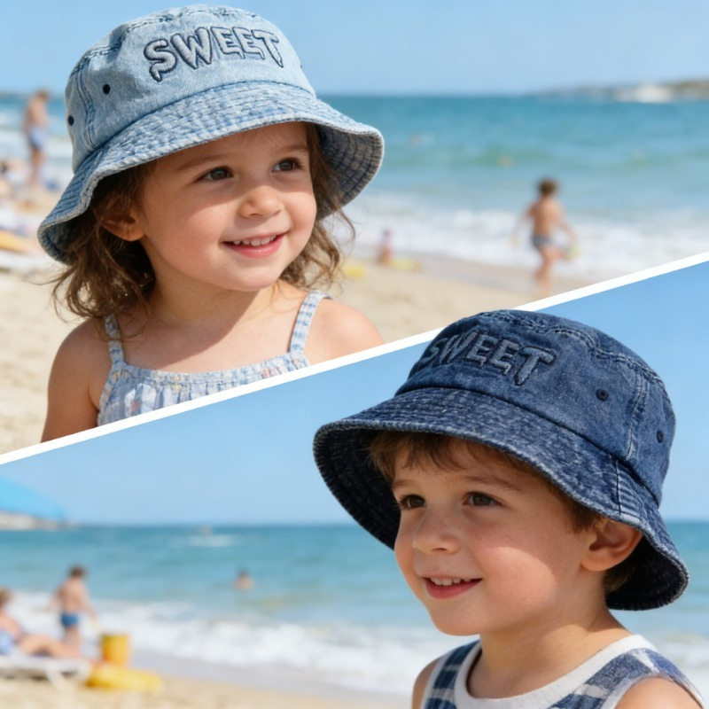 Japanese Retro Kids Bucket Hat - Street Fashion In Japanese ulasan dan harga
