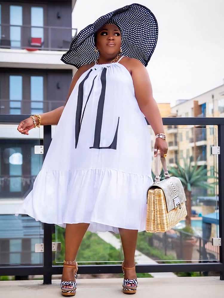 Women Casual Summer Dress Slee - Street Fashion Plus Size ulasan dan harga