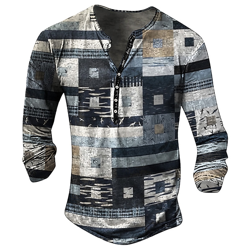Vintage Men's T-shirt Graphic  - Longline Tee Oversized ulasan dan harga