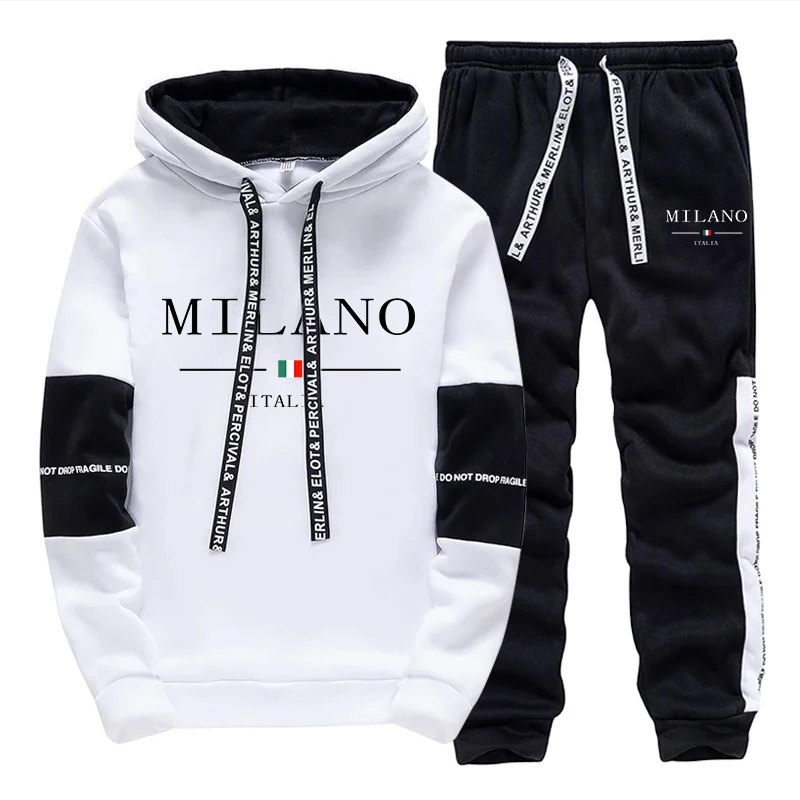 Men's Set/Hoodie/Pants Italy T - Street Fashion Outfit ulasan dan harga