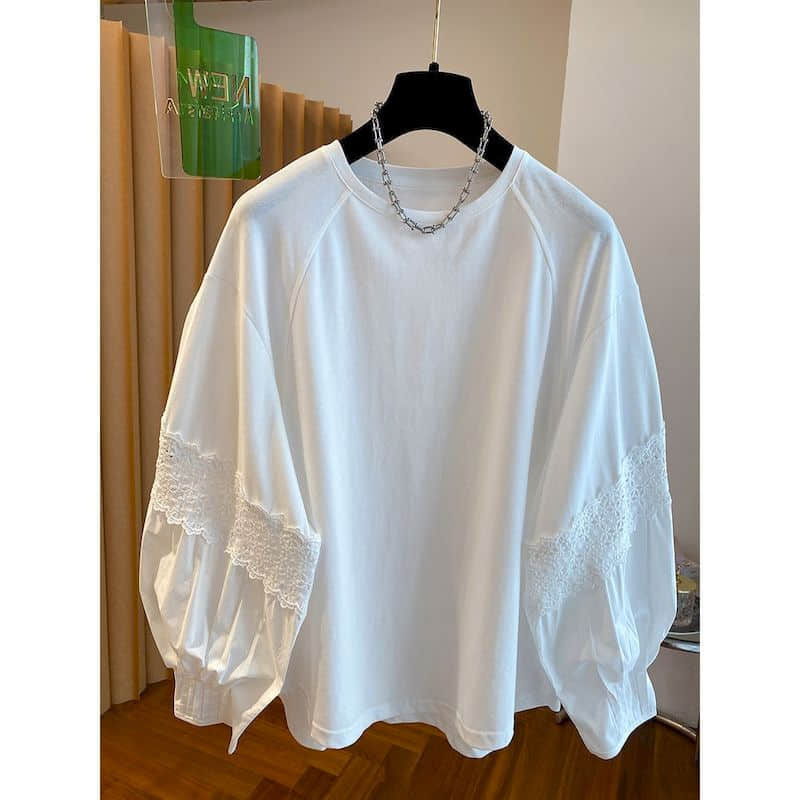 Solid T-shirts for Women Overs - Longline Tee Oversized ulasan dan harga