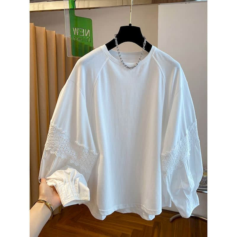 Solid T-shirts for Women Overs - Longline Tee Oversized ulasan dan harga
