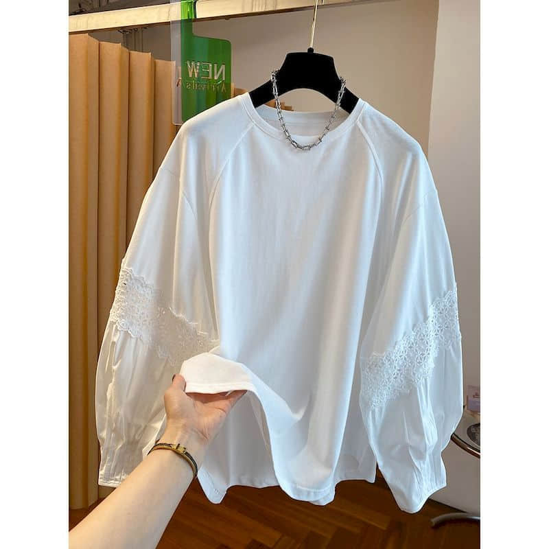 Solid T-shirts for Women Overs - Longline Tee Oversized ulasan dan harga