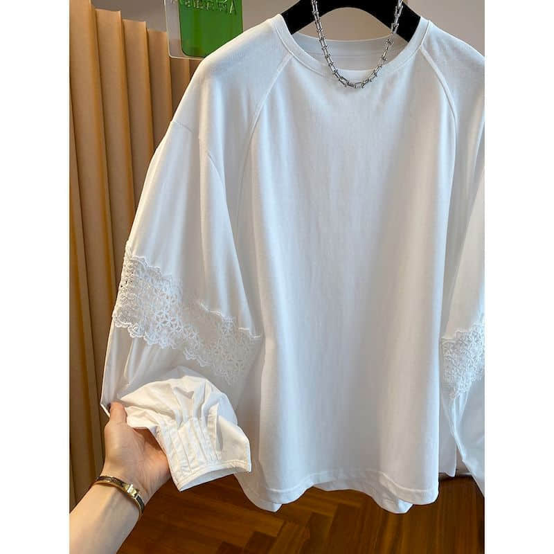 Solid T-shirts for Women Overs - Longline Tee Oversized ulasan dan harga