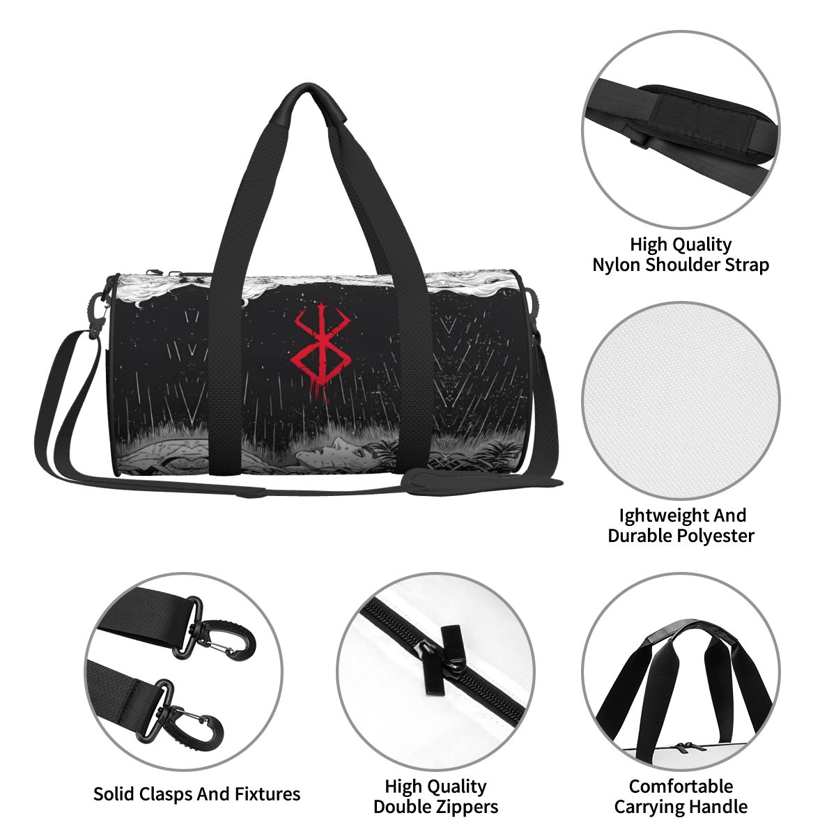 Japan Anime Bereserk Gym Bag F - Street Fashion Of Japan ulasan dan harga