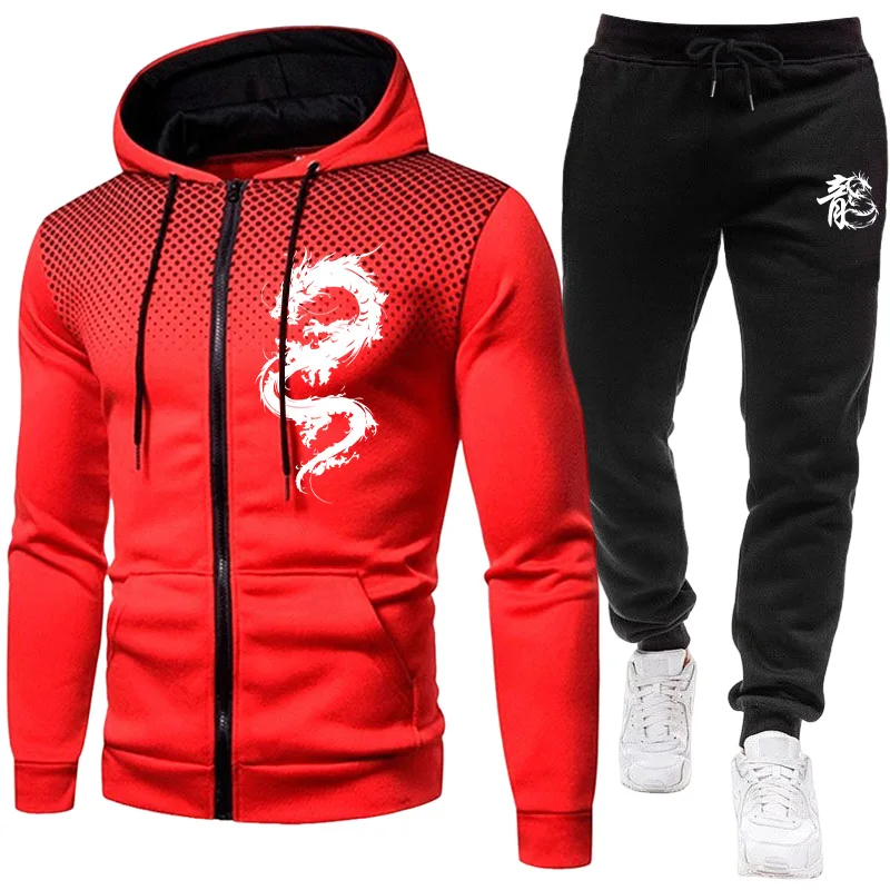 Men's Paris Dragon Pattern Fas - Street Fashion Hoodie ulasan dan harga