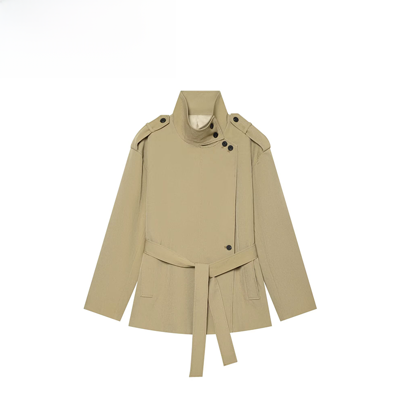Fashionable Belted Street Styl - Street Fashion Online ulasan dan harga
