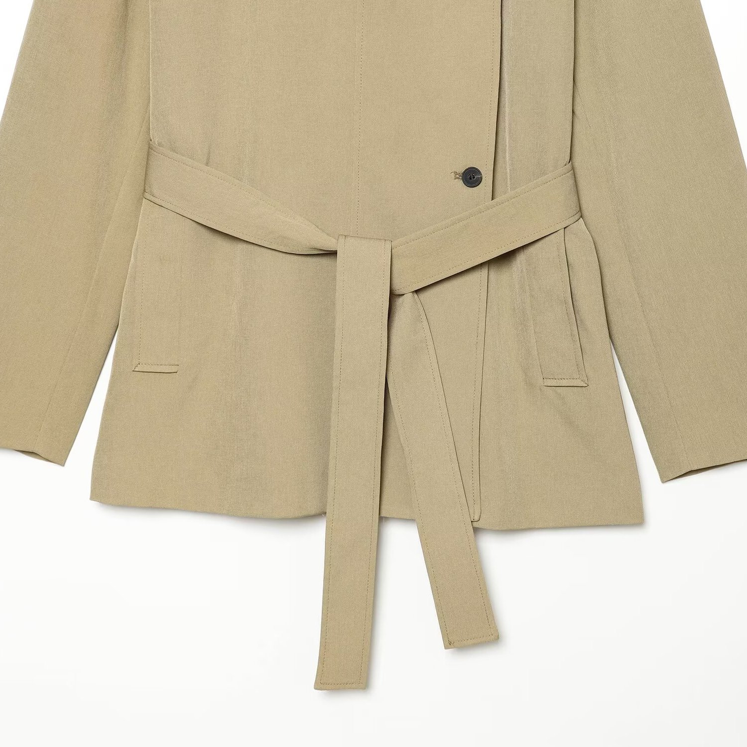 Fashionable Belted Street Styl - Street Fashion Online ulasan dan harga