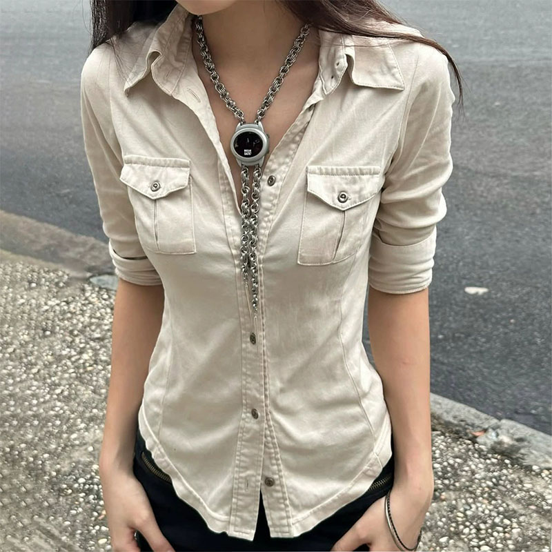 Half Sleeve Button Up Shirts f - Street Fashion In Japanese ulasan dan harga