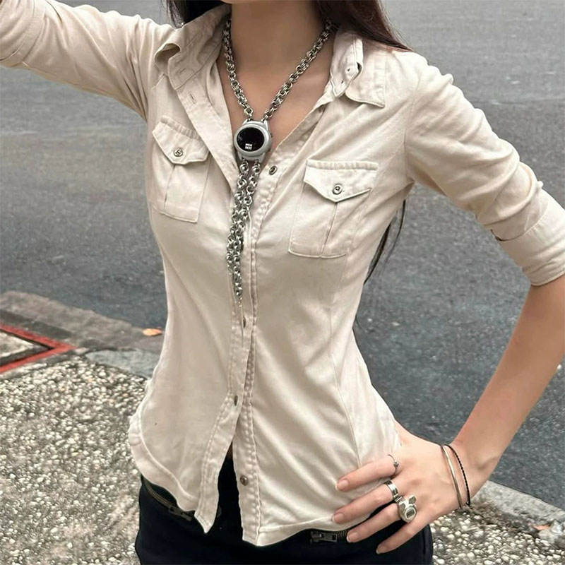 Half Sleeve Button Up Shirts f - Street Fashion In Japanese ulasan dan harga