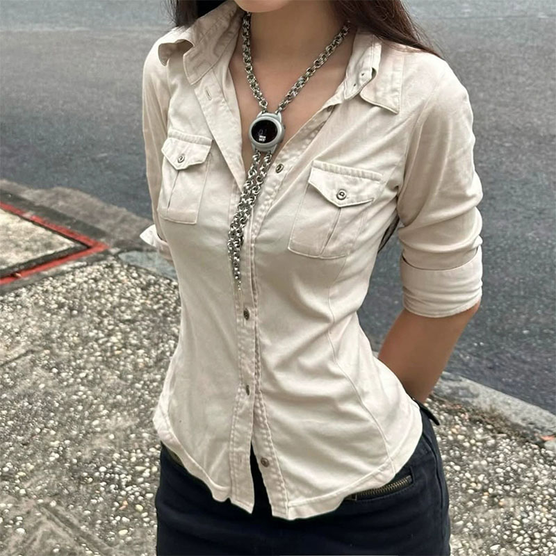 Half Sleeve Button Up Shirts f - Street Fashion In Japanese ulasan dan harga