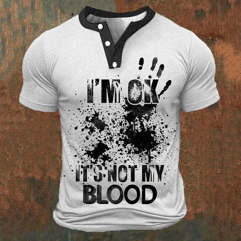 Funny 3D Letter Print Men's He - Street Fashion Clothing ulasan dan harga
