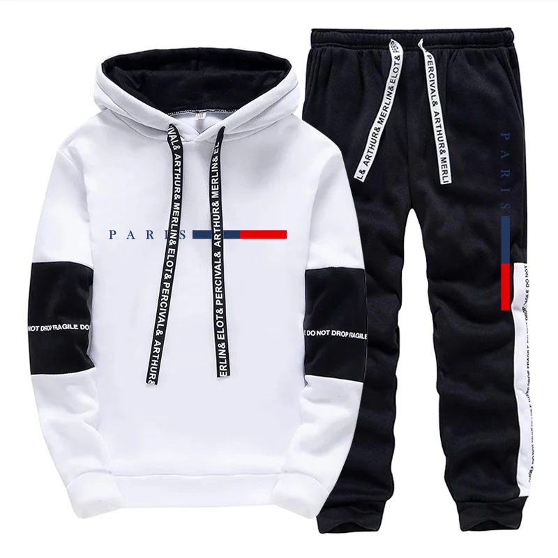 Men's Set/Hoodie/Pants Paris F - Street Fashion Hoodie ulasan dan harga