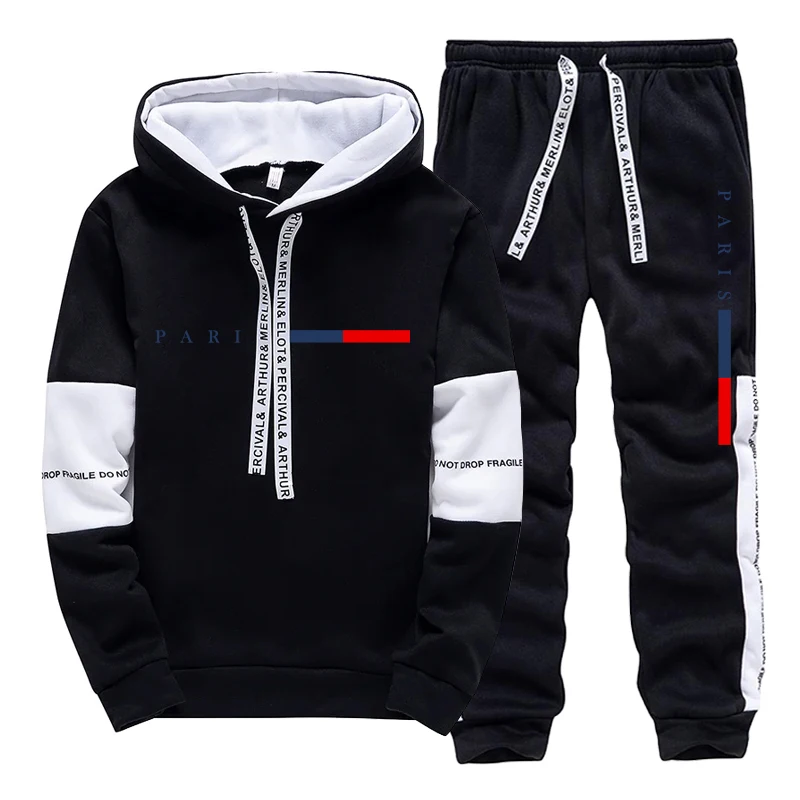 Men's Set/Hoodie/Pants Paris F - Street Fashion Hoodie ulasan dan harga