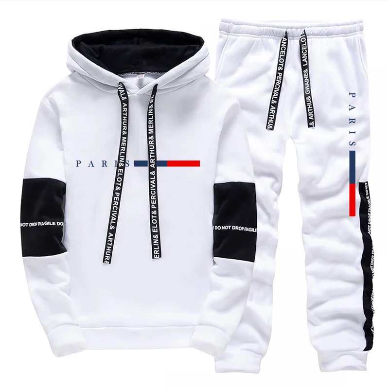 Men's Set/Hoodie/Pants Paris F - Street Fashion Hoodie ulasan dan harga