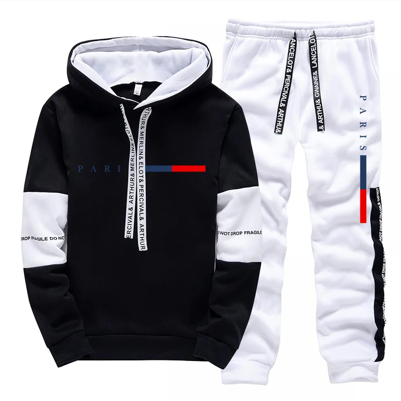 Men's Set/Hoodie/Pants Paris F - Street Fashion Hoodie ulasan dan harga